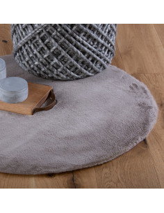 Cha Cha 535 Taupe Round Rug – Soft Hand-Tufted Carpet 2