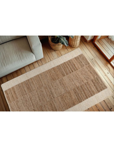 Cottage 445 Ivory Natural Jute Rug – Hand-Knotted Elegance