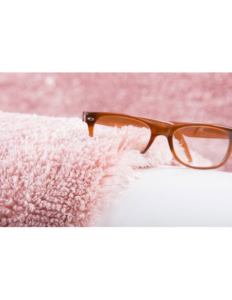 Tappeto moderno rosa cipria morbido e resistente