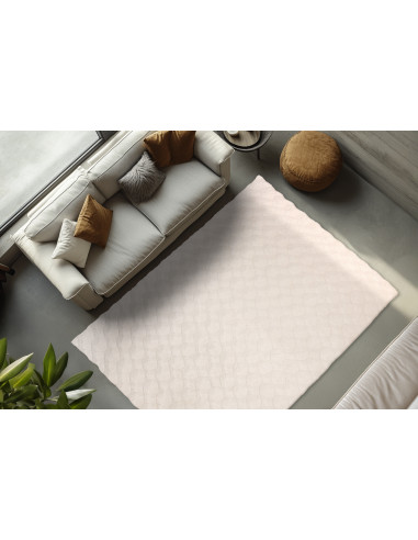 Tappeto moderno crema Diamond Cut 800