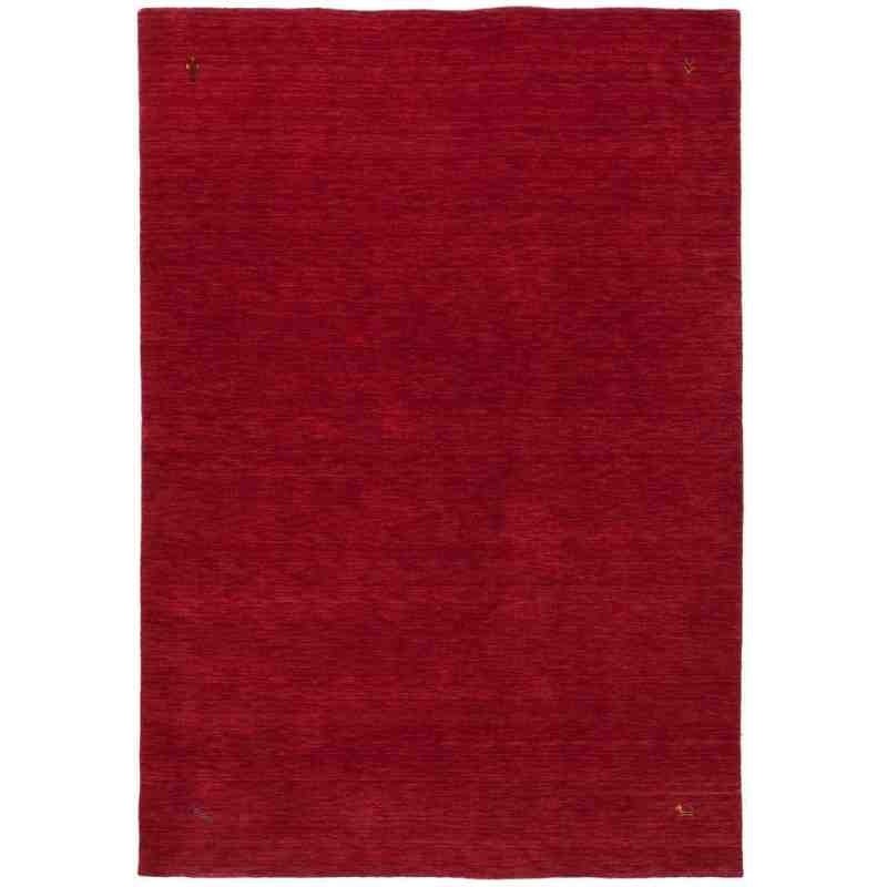 tappeto moderno tinta unita belize belmopan rosso lana