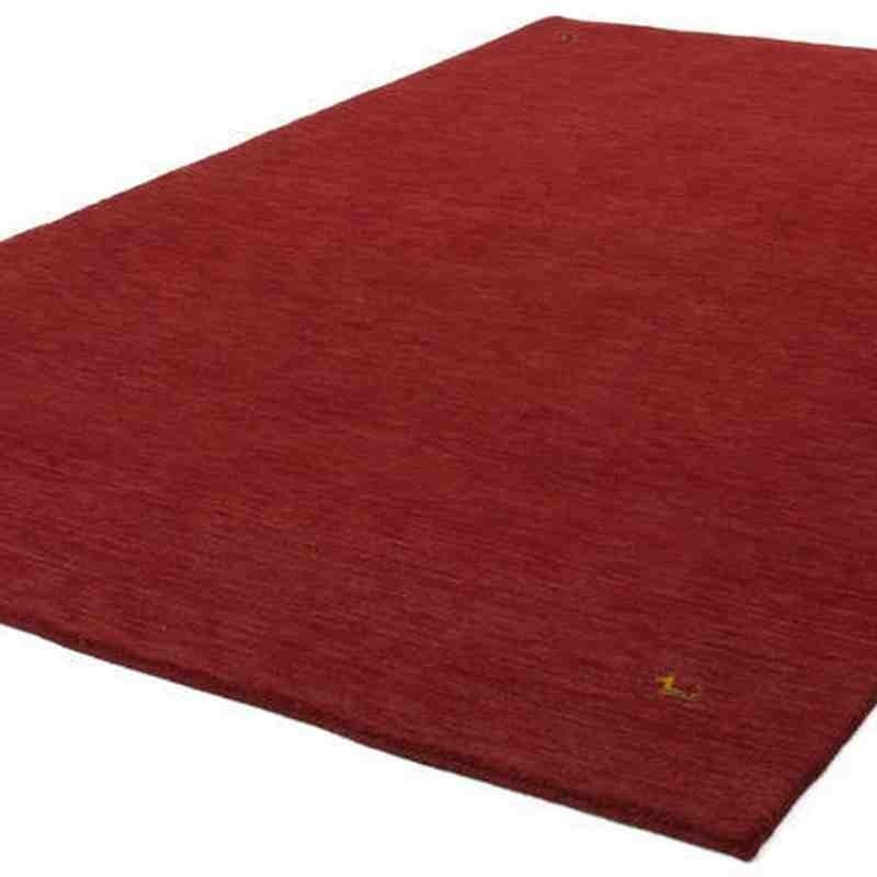 tappeto moderno tinta unita belize belmopan rosso lana