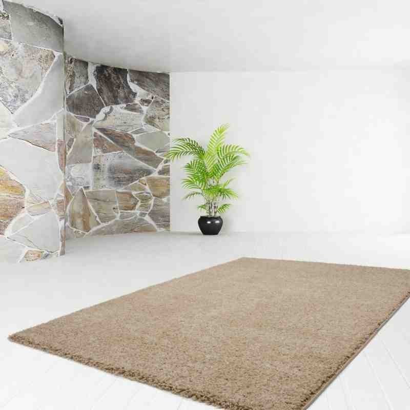 tappeto moderno tinta unita comfy 100 beige