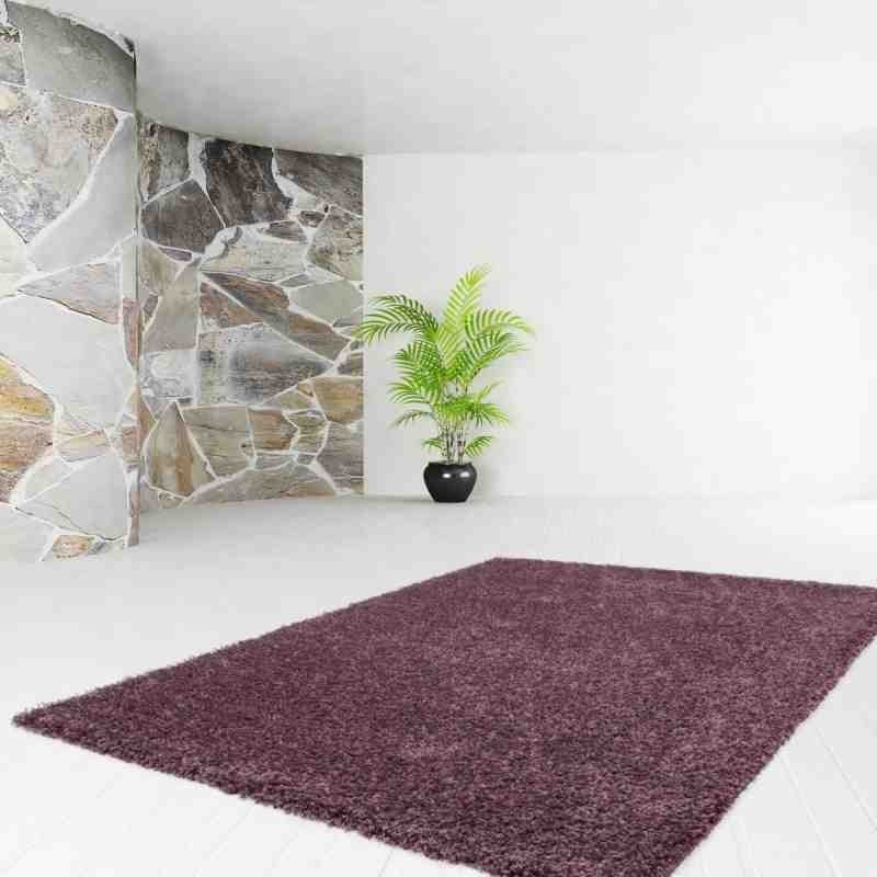 tappeto moderno tinta unita comfy 100 violetto