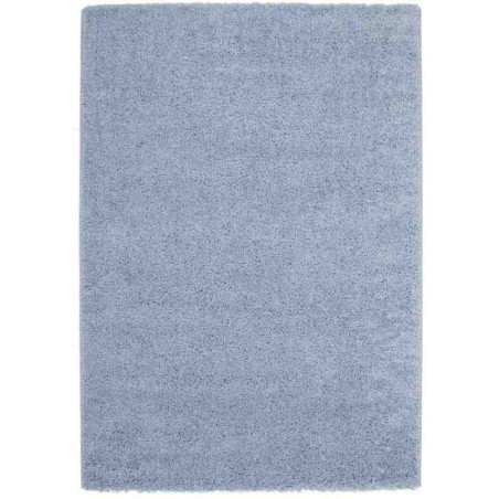 tappeto moderno tinta unita comfy 100 chiaro blu