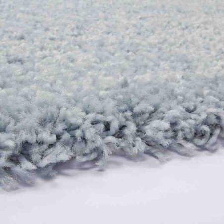 tappeto moderno tinta unita comfy 100 chiaro blu