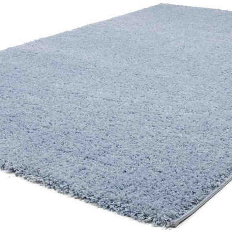 tappeto moderno tinta unita comfy 100 chiaro blu