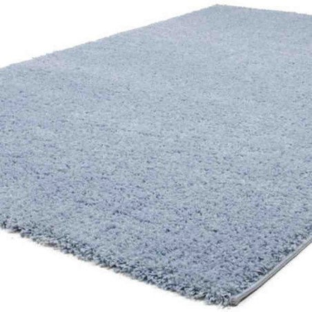 tappeto moderno tinta unita comfy 100 chiaro blu