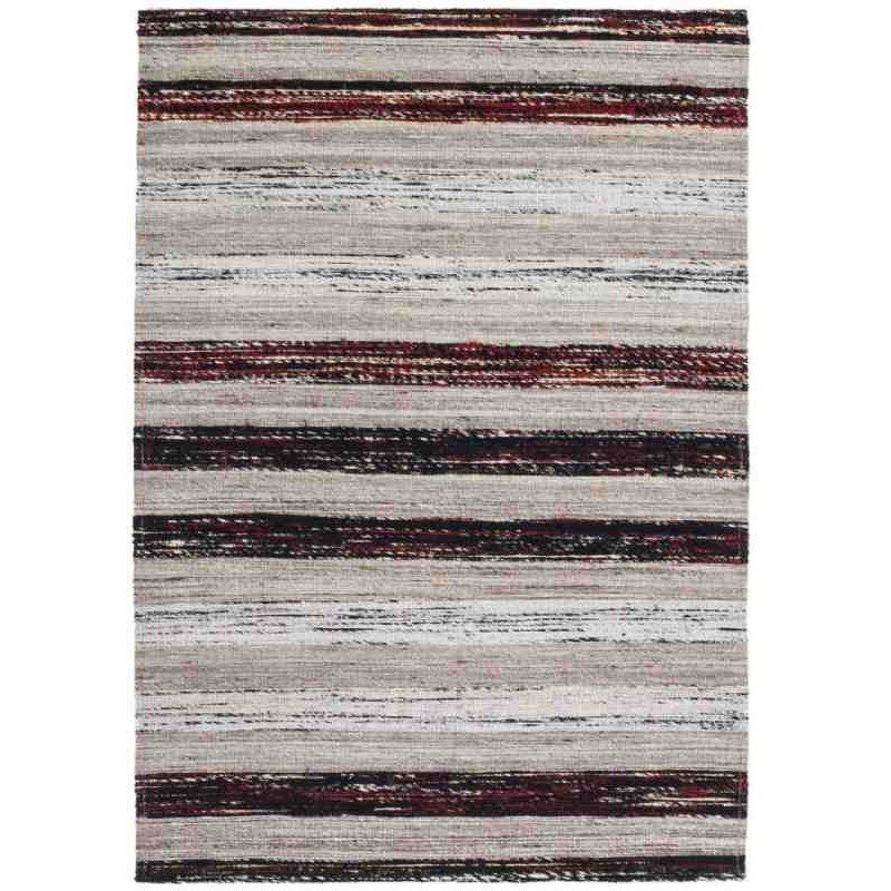 tappeto moderno geometrico duarte 210 nero-bianco lana
