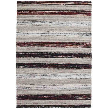 tappeto moderno geometrico duarte 210 nero-bianco lana