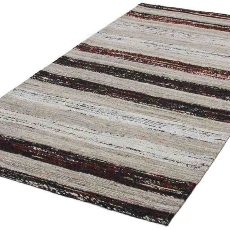tappeto moderno geometrico duarte 210 nero-bianco lana