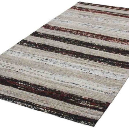 tappeto moderno geometrico duarte 210 nero-bianco lana