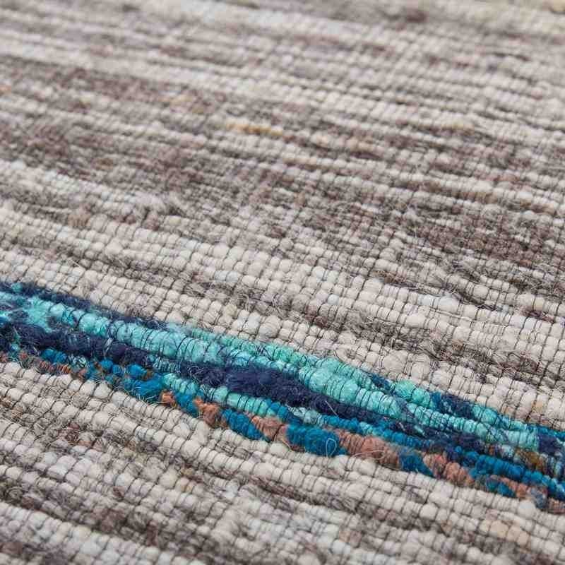 tappeto moderno geometrico duarte 110 nature-blu lana