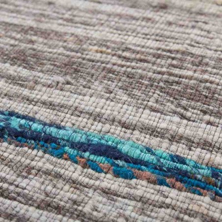 tappeto moderno geometrico duarte 110 nature-blu lana