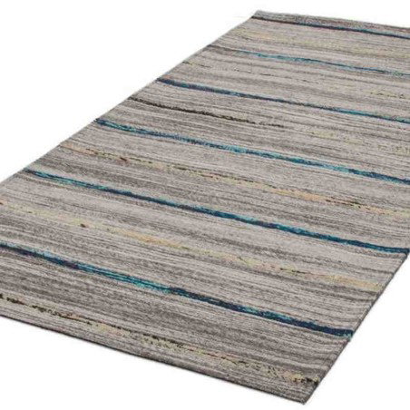 tappeto moderno geometrico duarte 110 nature-blu lana