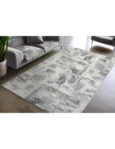 Tappeto salotto moderno grigio Avantgarde 103