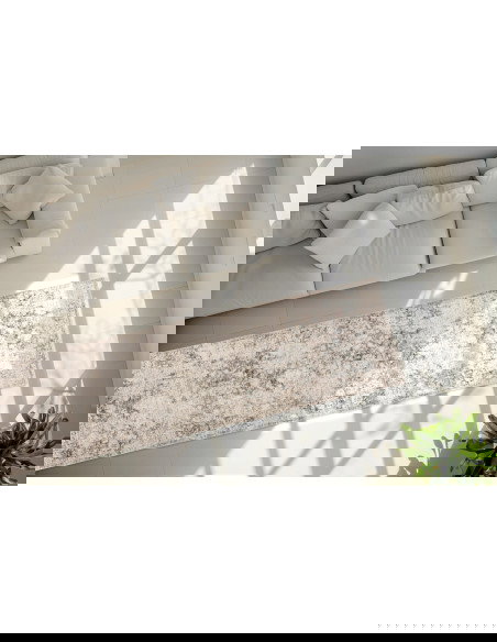 Tappeto salotto elegante grigio vintage