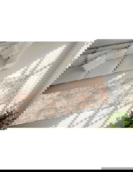 Tappeto moderno Bella 238 pesca per salotto elegante