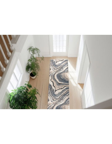 Bologna 461 Blue Fantasy Rug with Blue Tones