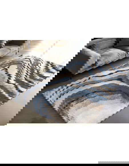 Bologna 461 Blue Fantasy Rug with Blue Tones