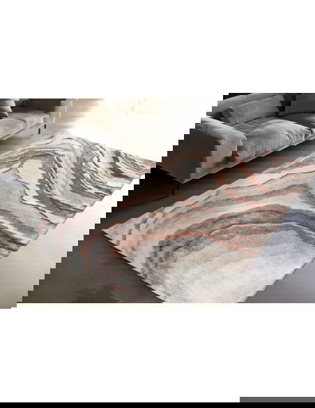 Tappeto moderno Bologna 461 Terra per salotto elegante