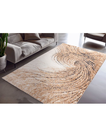 Tappeto moderno Bologna 462 Terra per salotto elegante
