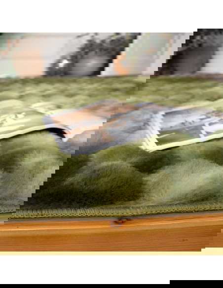 Camouflage 845 Green Plush Rug – Durable Synthetic Carpet