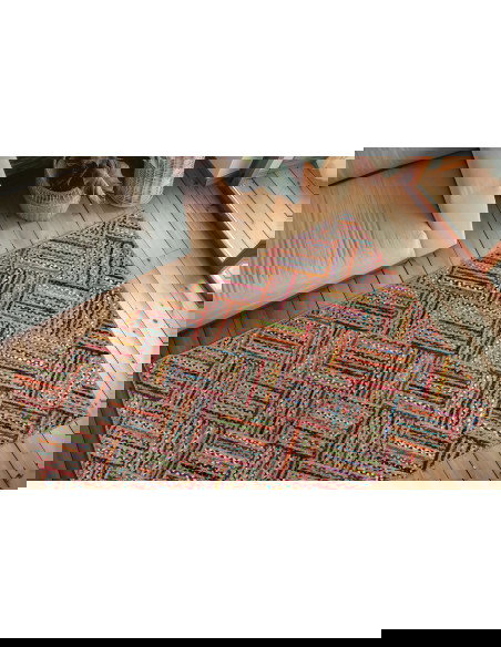 Cancun 330 Multi Colorful Hand-Knotted Rug