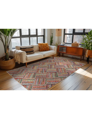 Cancun 330 Multi Colorful Hand-Knotted Rug