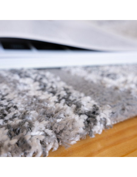 Tappeto moderno grigio Canyon 970 per salotto