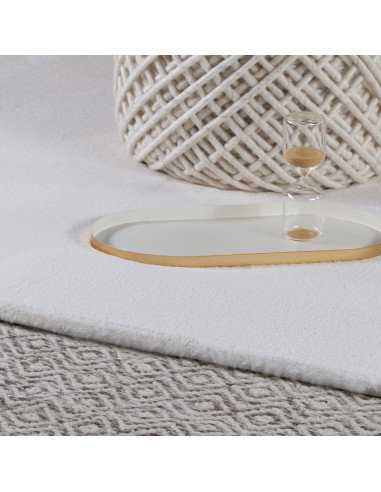Cha Cha 535 Cream Round Soft Rug – Hand Tufted