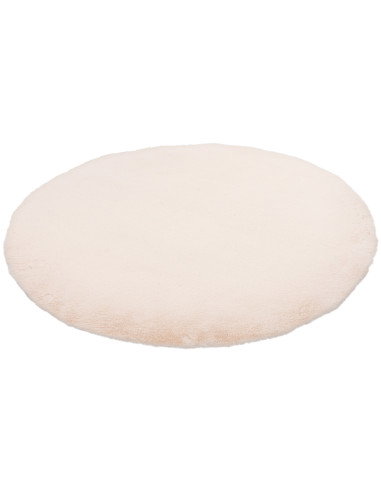 Tappeto moderno rotondo crema