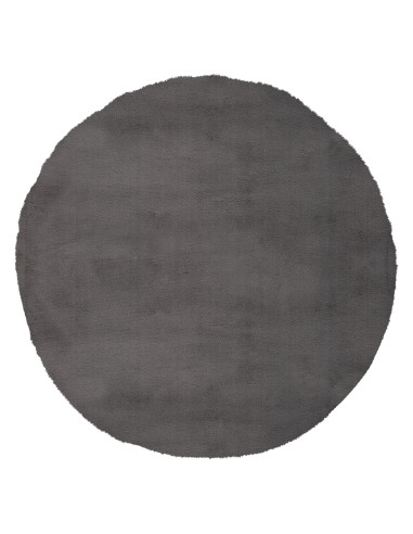 Tappeto moderno grigio rotondo per salotto