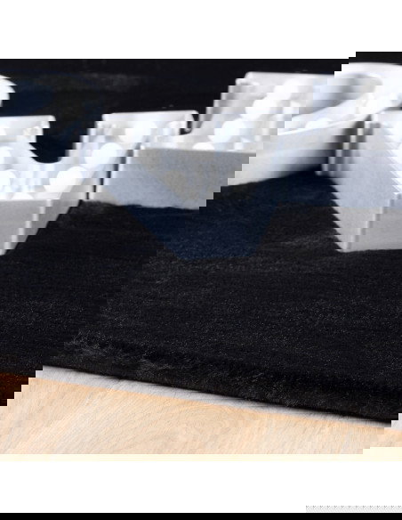 Cha Cha 535 Black Round Rug – Soft Hand-Tufted Carpet