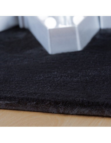 Cha Cha 535 Black Round Rug – Soft Hand-Tufted Carpet