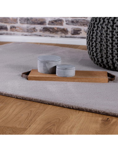 Tappeto moderno tortora rotondo per salotto