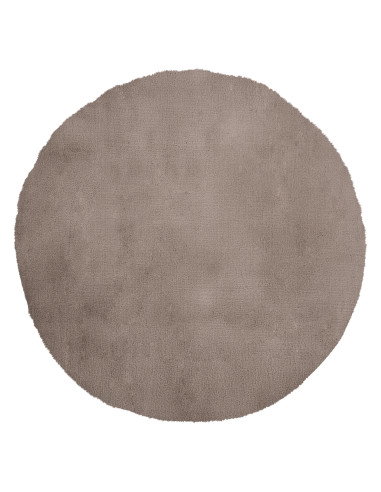 Cha Cha 535 Taupe Round Rug – Soft Hand-Tufted Carpet