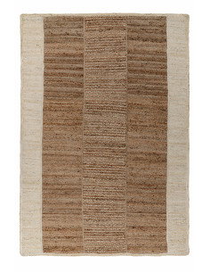 Tappeto moderno in iuta avorio per salotto