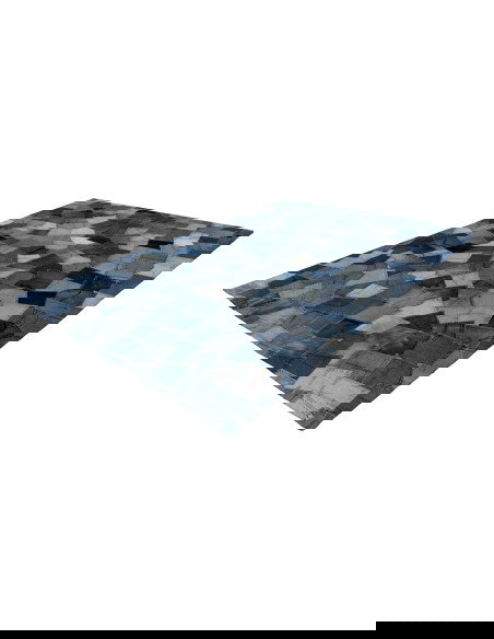 Denim Pocket 465 Blue Rug – Hand-Sewn Recycled Cotton