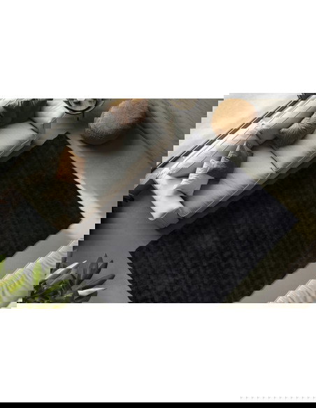 Tappeto salotto moderno Diamond Cut 800 antracite
