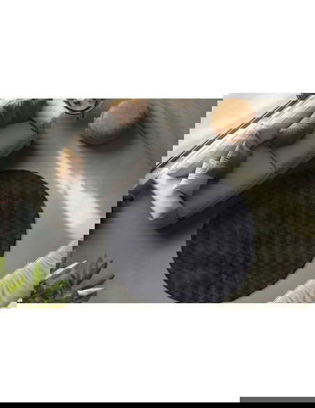 Diamond Cut 800 Anthrazit Round Rug – Modern Elegant Carpet