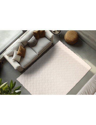 Tappeto moderno crema Diamond Cut 800