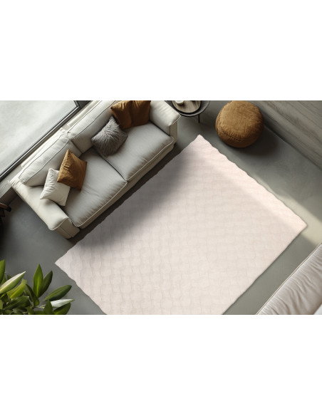 Tappeto moderno crema Diamond Cut 800