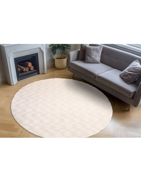Tappeto moderno crema Diamond Cut 800