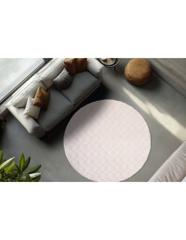 Diamond Cut 800 Cream Rug – Elegant Round Carpet