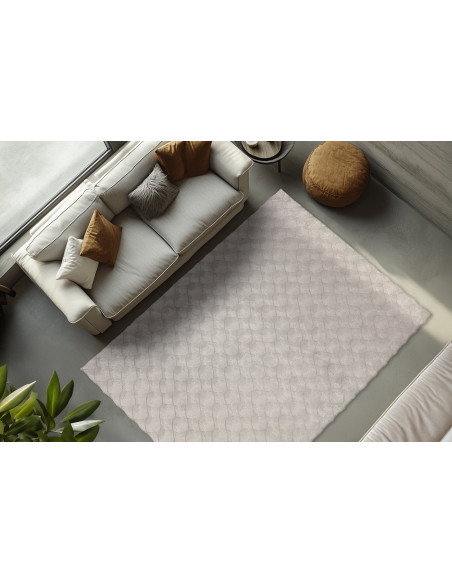 Diamond Cut 800 Grey Round Rug – Modern Soft Texture