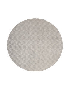 Tappeto moderno grigio rotondo