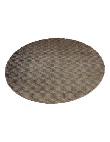 Diamond Cut 800 Grey Round Rug – Modern Soft Texture
