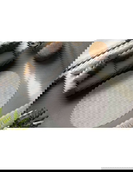 Diamond Cut 800 Grey Round Rug – Modern Soft Texture