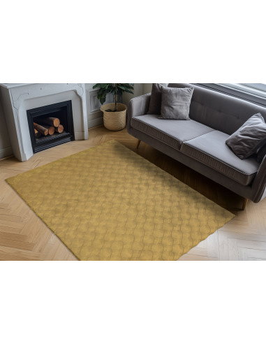 Diamond Cut 800 Honey Rug – Geometric Luxury Carpet